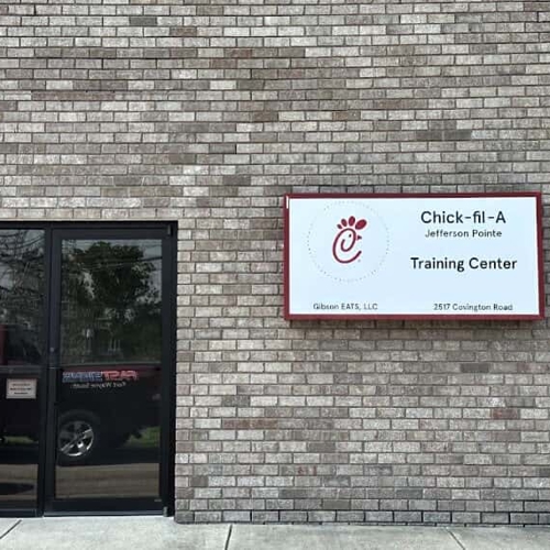 Custom building sign